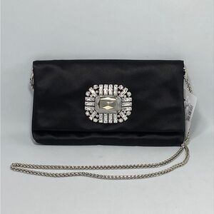 Jimmy Choo Titania Crystal Satin Clutch
